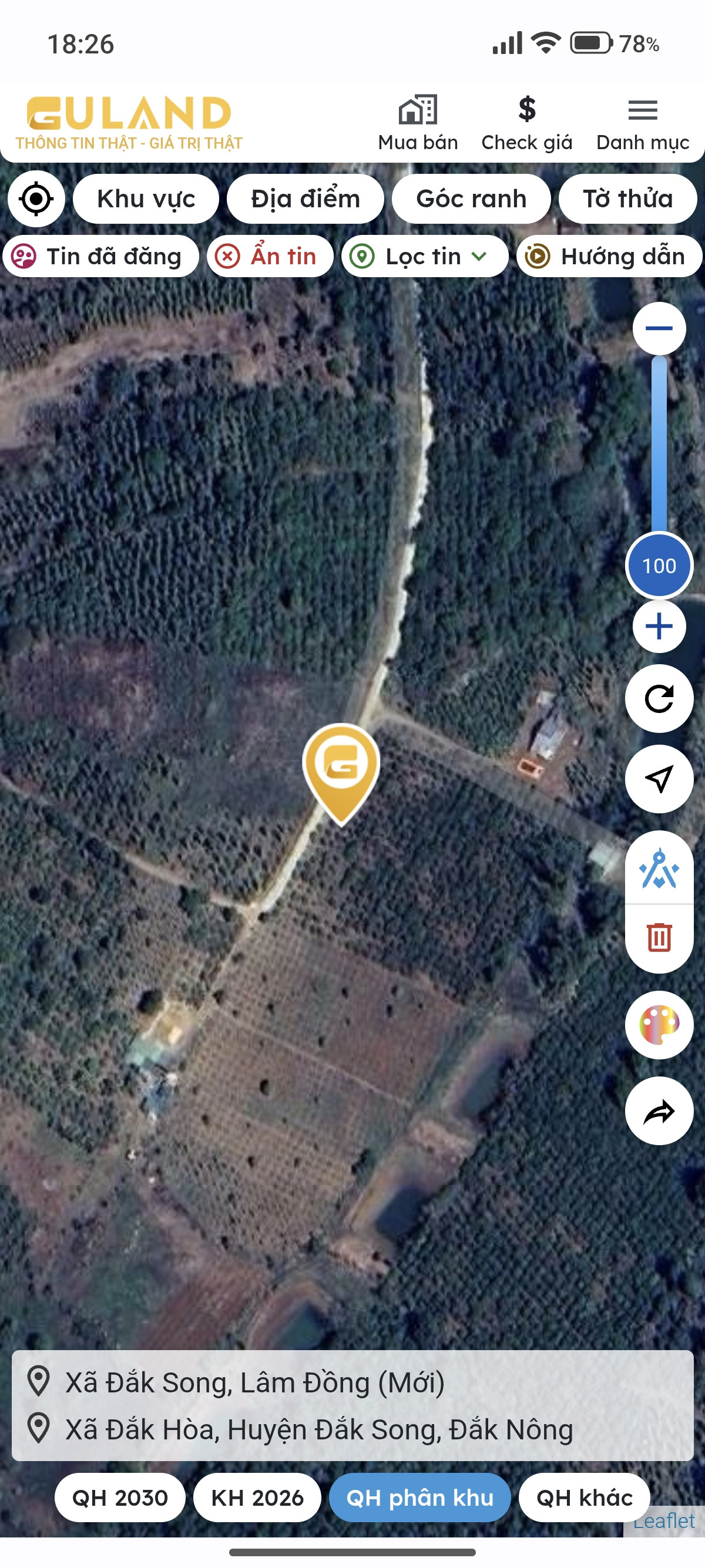 Bán đất 14000m² ngang 50m giá 2.4 tỷ tại Xã Đắk Sắk