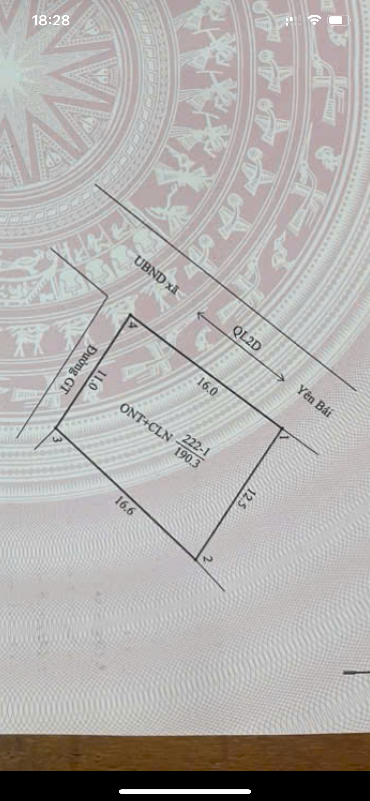 Bán đất 190m² ngang 16m giá 1.1 tỷ Xã Đan Thượng