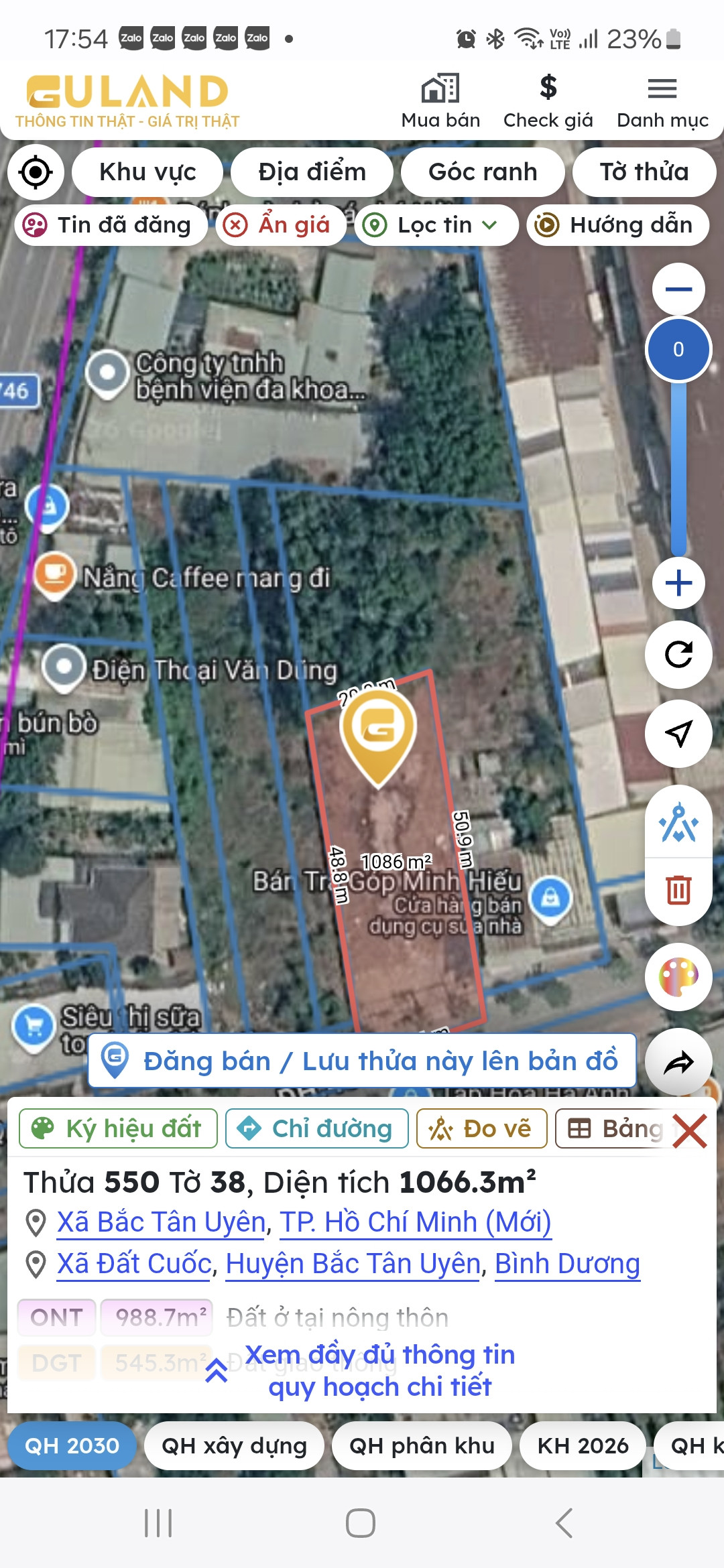 Bán lô đất mt đường lớn DH 436 - Bình Dương
Nay ( TP. HCM)