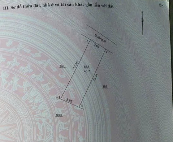 Bán Đất 50m² thổ cư 50m² giá 5.1 tỷ tại Xã Di Trạch Huyện Hoài Đức Hà Nội