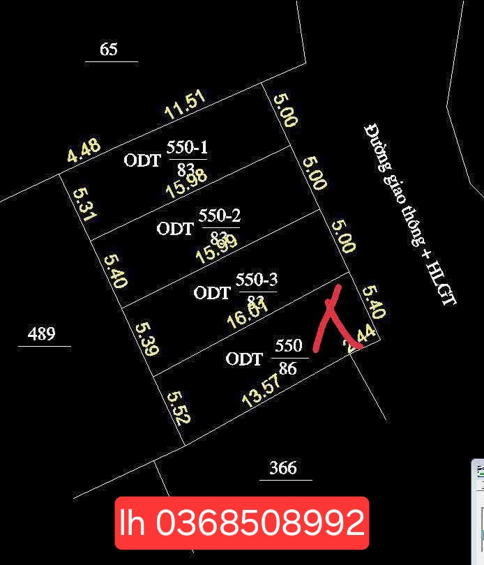 Bán đất 84m² ngang 5,4m giá 900 triệu Xã Điềm Thụy