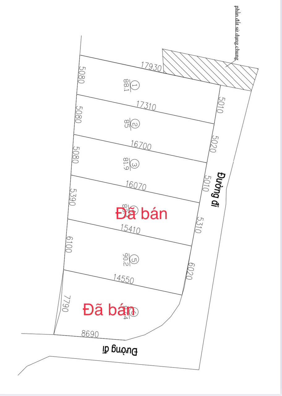 6 lô Diên Sơn cách đường Ấp Tân Sinh chỉ 20m, giá còn thương lượng