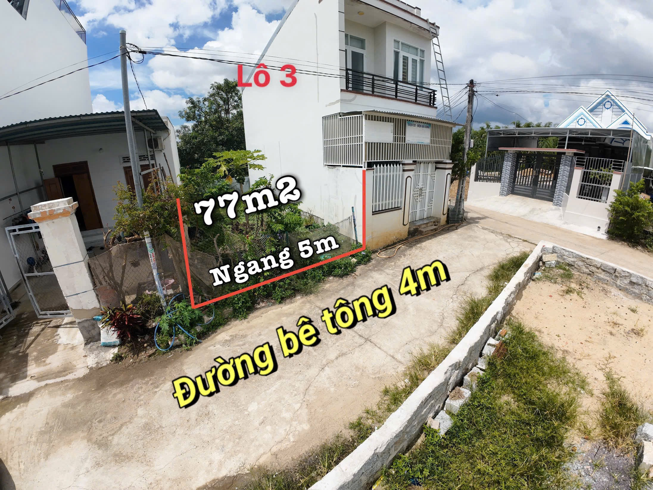 BÁN ĐẤT ĐƯỜNG Ô TÔ PHÚ ÂN NAM 2 - DIÊN KHÁNH
- DT: 77m2 ngang 5m full thổ cư
- Đường bê tông ô tô rộng 4m cách đường 23/10 tầm 500m. Khu dân cư đông đúc.
- Pháp lý sổ hồng
- Giá bán : 1 tỷ 399 triệu