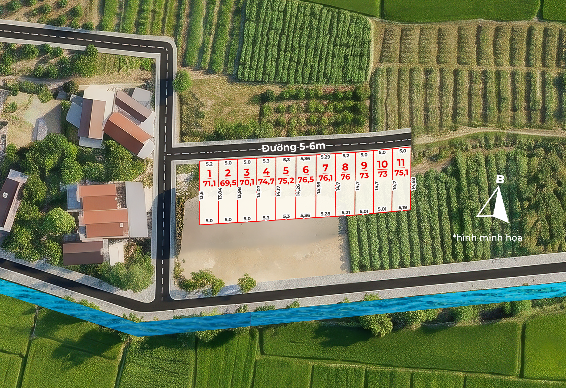 CHÍNH THỨC MỞ BÁN 11 NỀN ĐẤT TÂY NHA TRANG, 73m2 chỉ 1 tỷ hơn