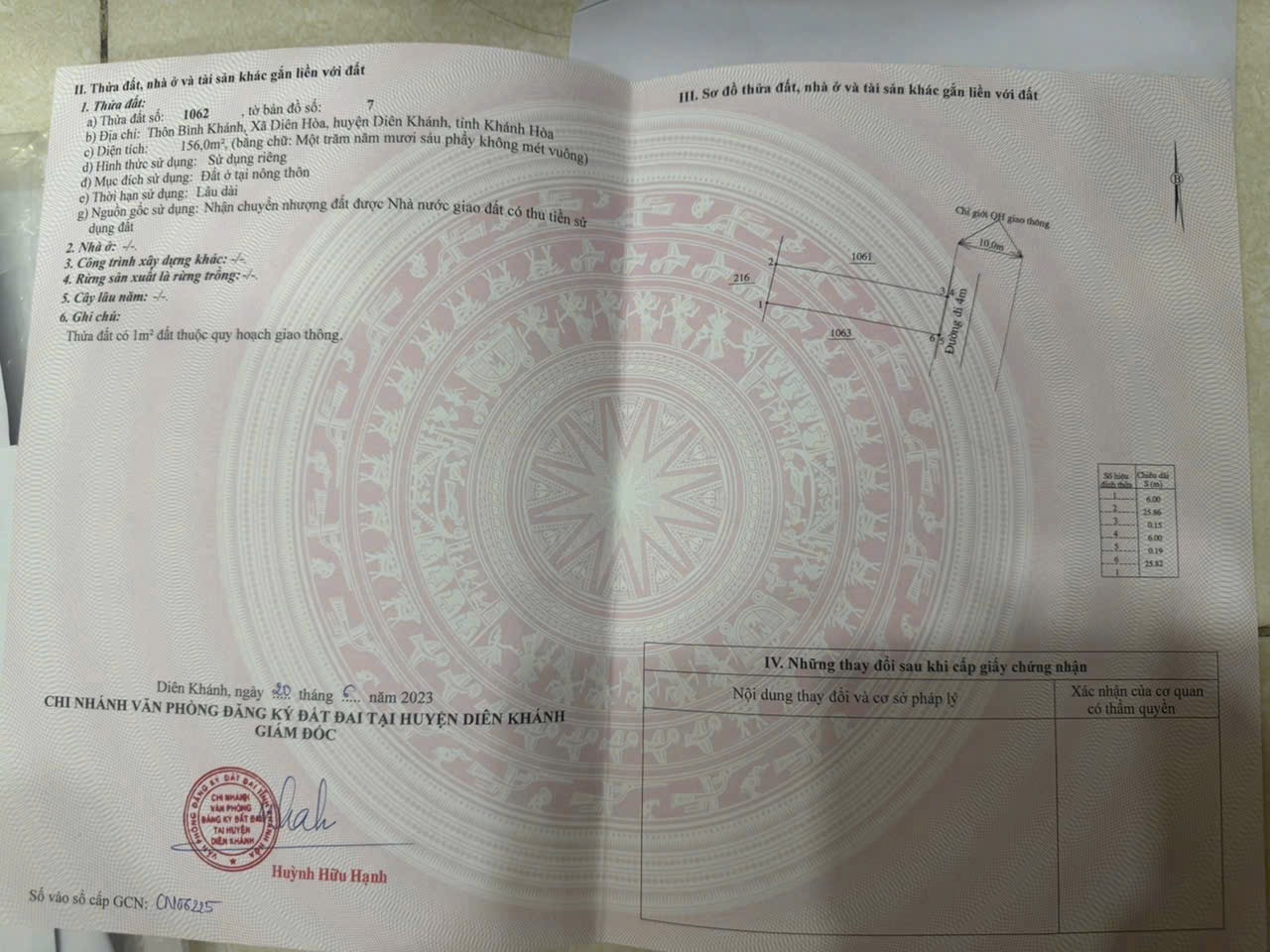 DH19 Bán nhanh lô đất hẻm oto gần Hương lộ 39 Xã Diên Hòa cách biển 19km