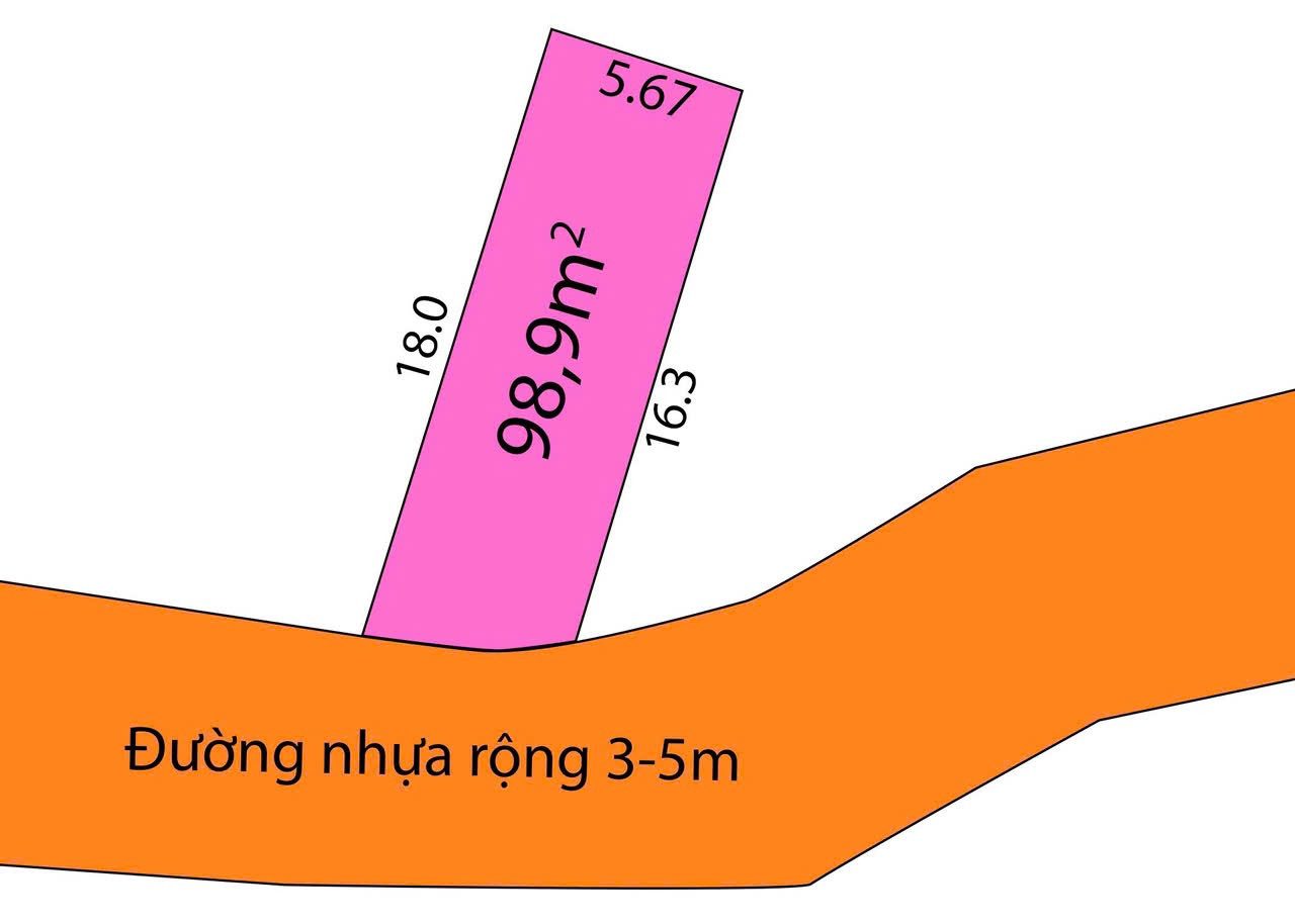 Bán đất đường nhựa Diên Lạc' bên cạnh đất có 1 khúc đất trống của nhà nước mình có thể làm chỗ để xe và trồng rau' 

Dt 98,9' dt sử dụng 114,8 full thổ 

Đường nhựa ô tô 4 chỗ thông' dân cư đông đúc' ổn định' gần trường' trạm' vv

Gần tỉnh lộ 2, vị 