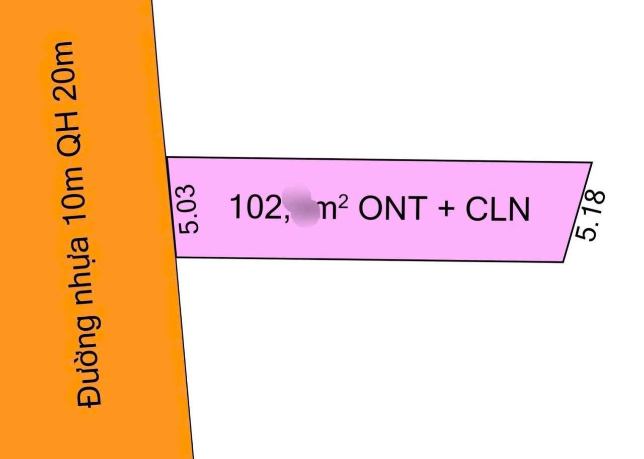 Bán lô đất ở Diên Thọ , Diên Khánh . DT 102,3m2 , full thổ , đối diện khu công nghiệp VCN . Giá chỉ 750 triệu, bớt lộc , bao sang tên
