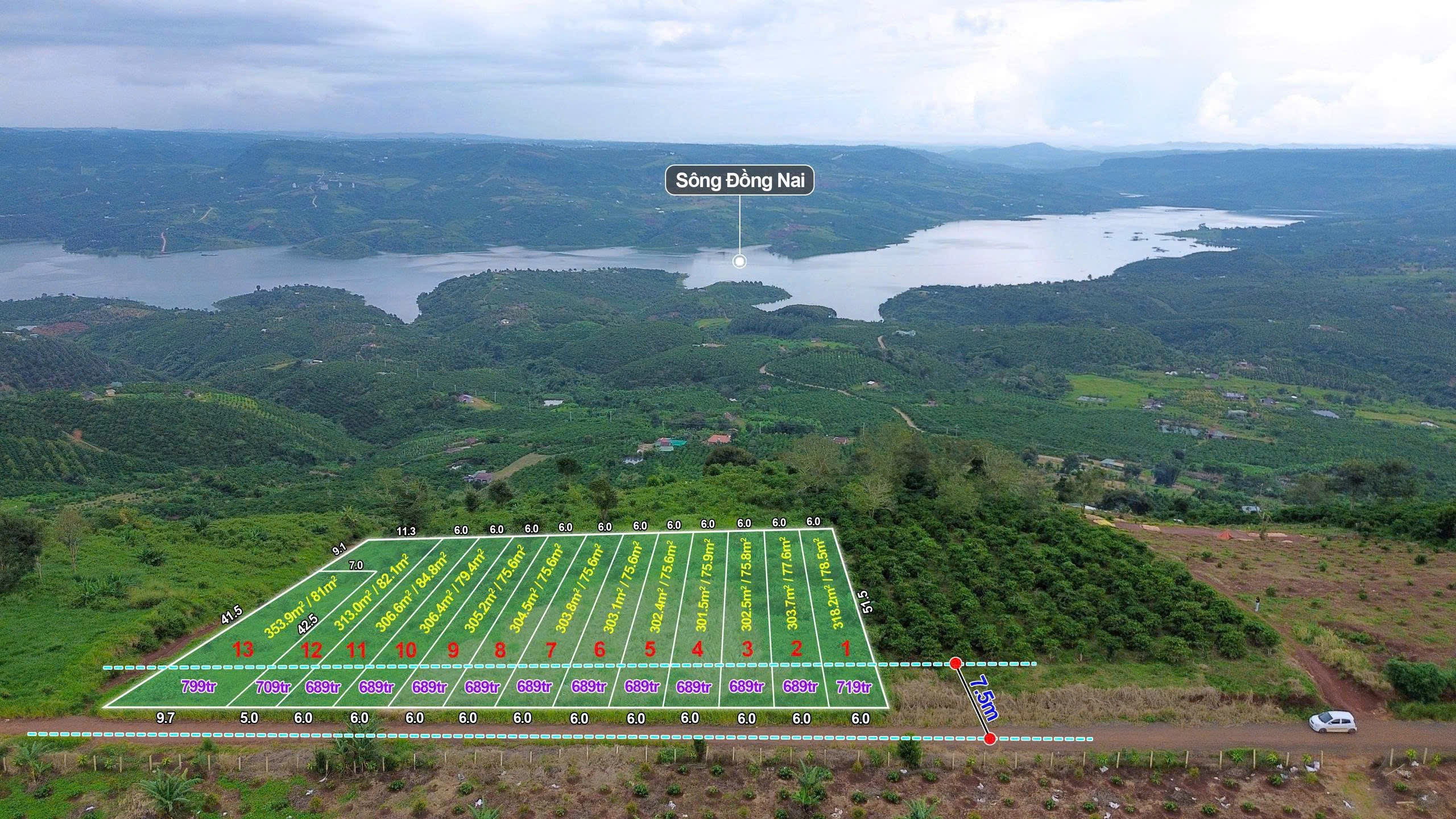 Bán đất 300m² có sẵn 80m² thổ cư ngang 6m giá 689 triệu tại Xã Đinh Trang Thượng