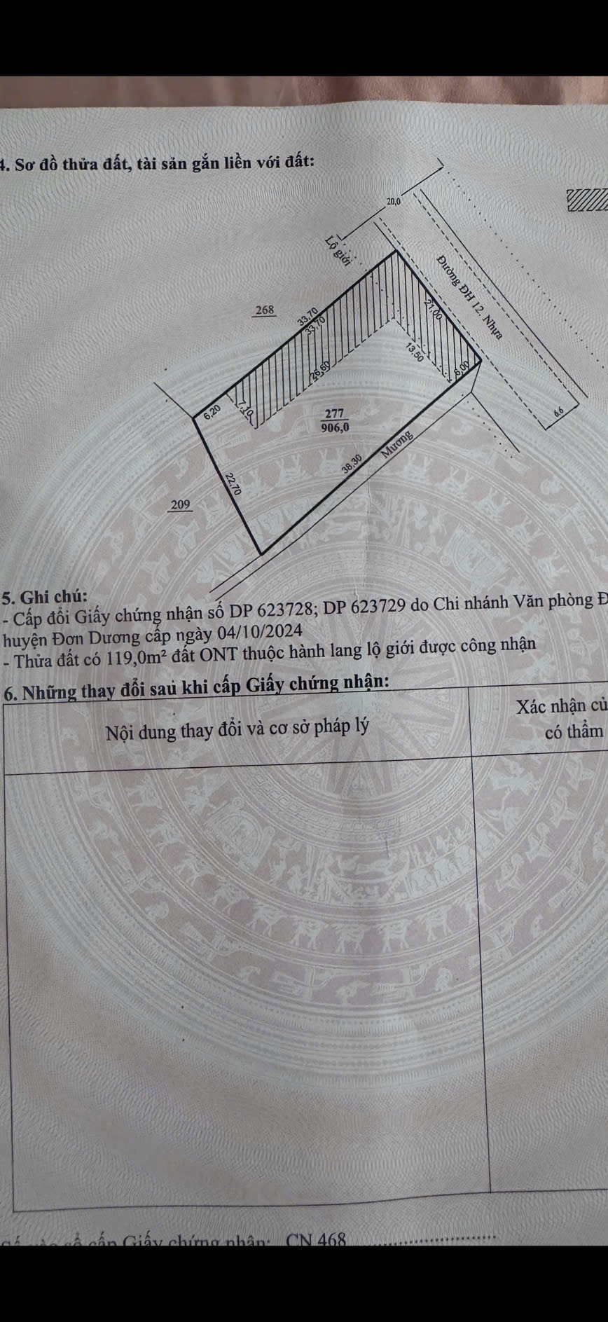 Bán Đất 906m² Dh12 Tutra giá 3.3 tỷ tại Xã Đơn Dương Lâm Đồng