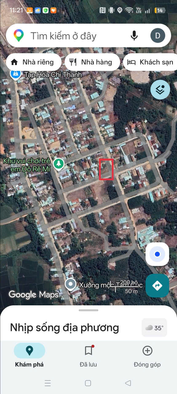 Bán đất 400m² full thổ cư ngang 25m giá 1.5 tỷ tại Xã Đồng Dương