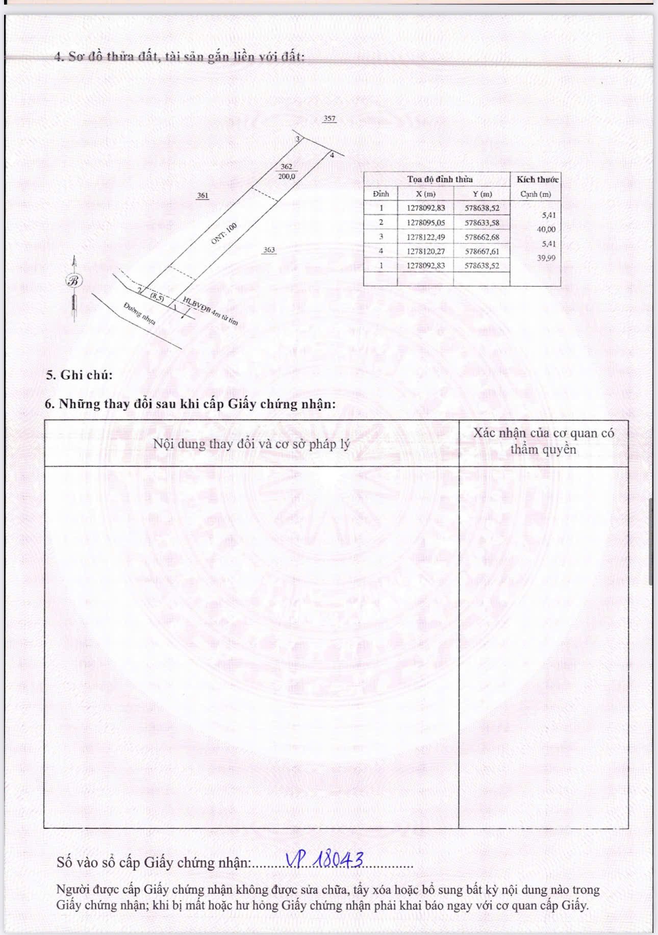 Bán đất 200m² có sẵn 100m² thổ cư ngang 5m giá 470 triệu tại Xã Đồng Tâm