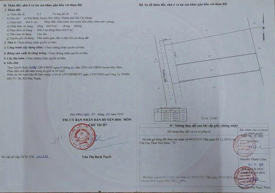 (Đã bán)Bán đất 719m² có sẵn 665m² thổ cư ngang 12m giá 11.8 tỷ tại Xã Đông Thạnh