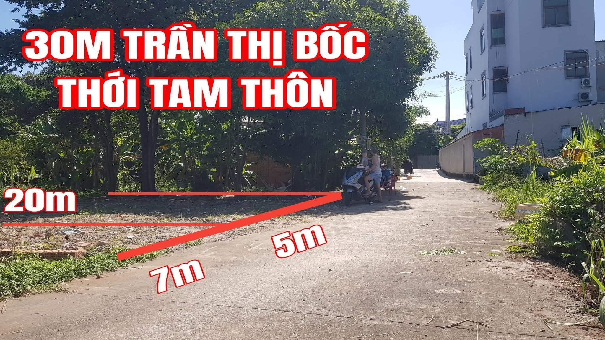 🛑 Trần Thị Bốc vào 30m đường 8m beton có lô 7x20m tới 150m thổ phù hợp ở có thể làm vài phòng trọ