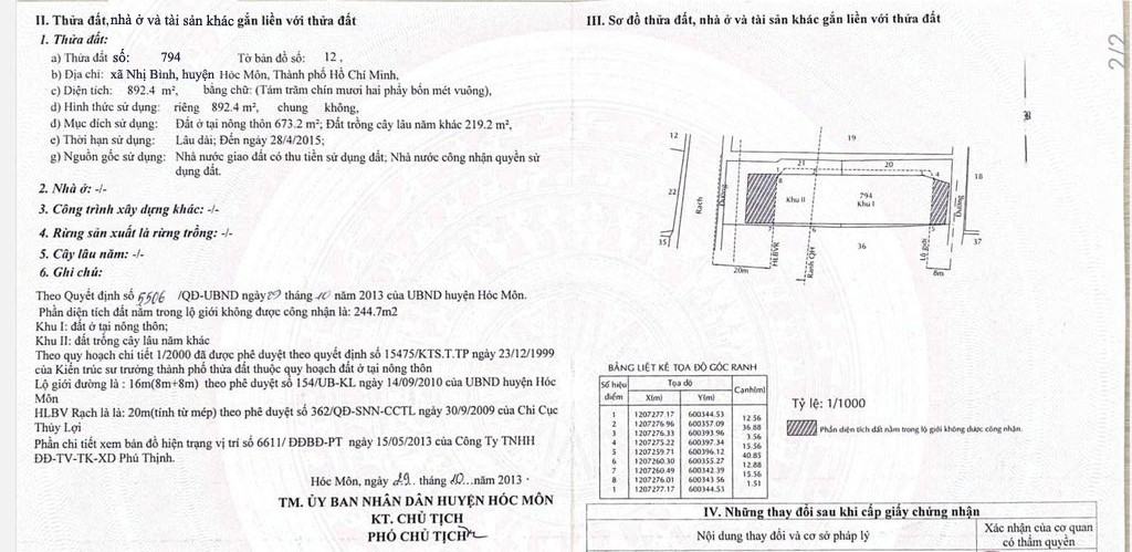 Bán đất 1137m² có sẵn 673m² thổ cư ngang 16m giá 26.5 tỷ tại Xã Đông Thạnh