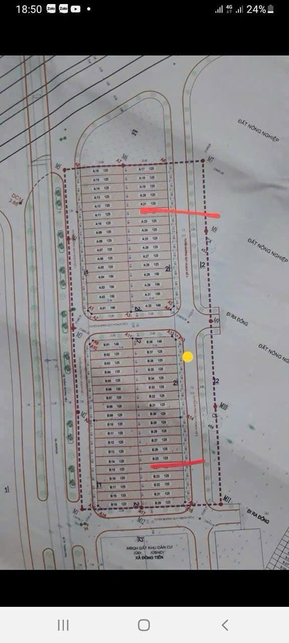 ĐẤT MBQH 4869 ĐÔNG TIẾN GIÁ RẺ