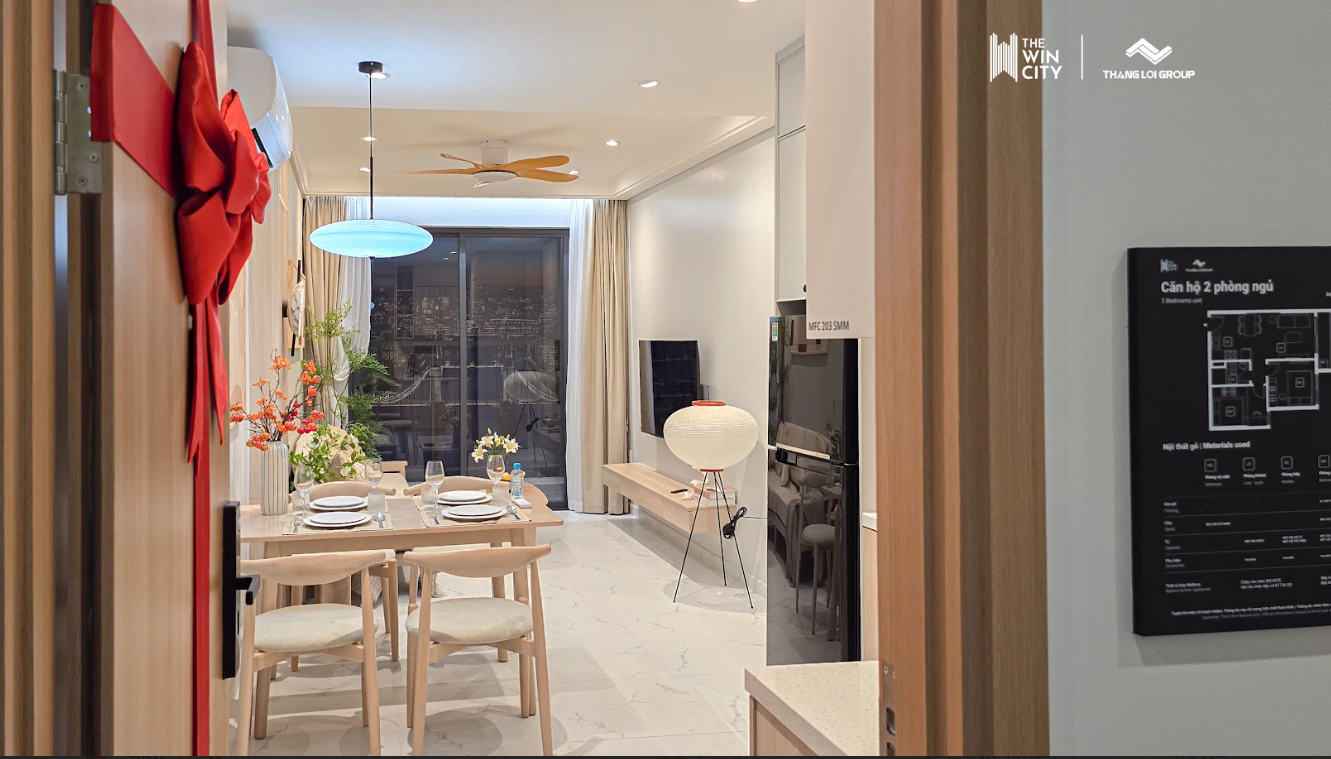 CĂN HỘ 2PN VIEW NGOẠI KHU, ĐẶT CỌC 0Đ, TẶNG FULL NỘI THẤT AN CƯỜNG