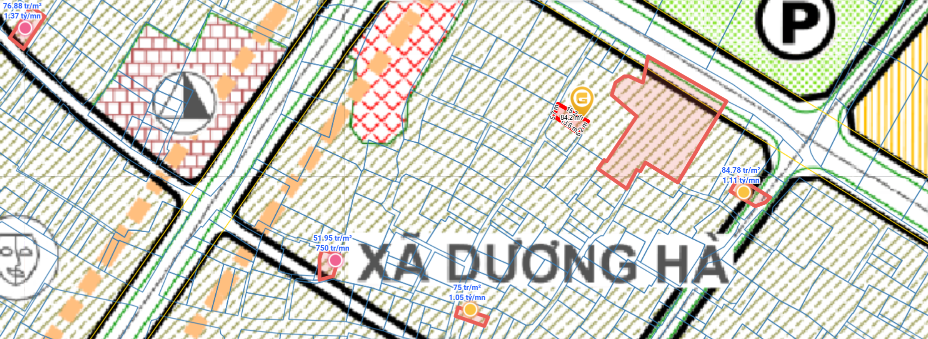 Chính chủ có nhu cầu chuyển nhượng 80m2 đất thổ cư tại thôn Trung, xã Phù Đổng.