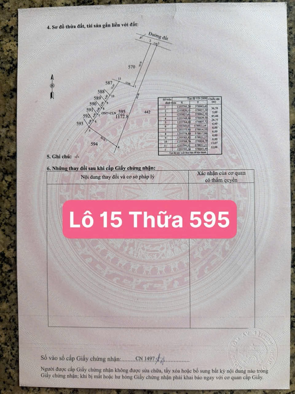 Bán đất 150m² ngang 5m giá 359 triệu Xã Dương Minh Châu