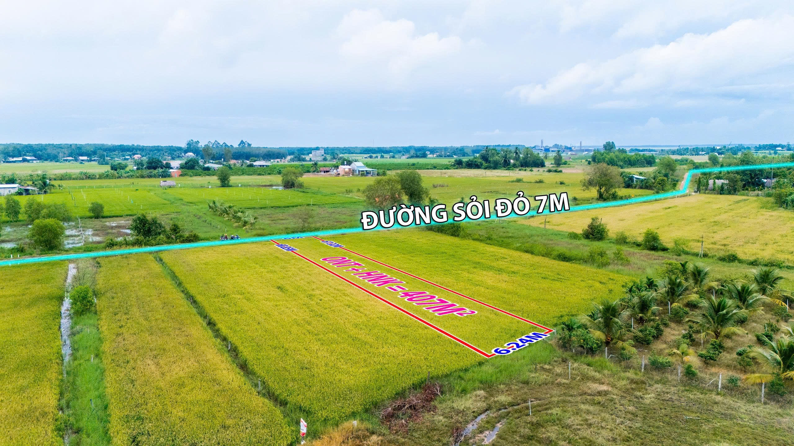 Bán đất 400m² ngang 6m giá 399 triệu Xã Dương Minh Châu