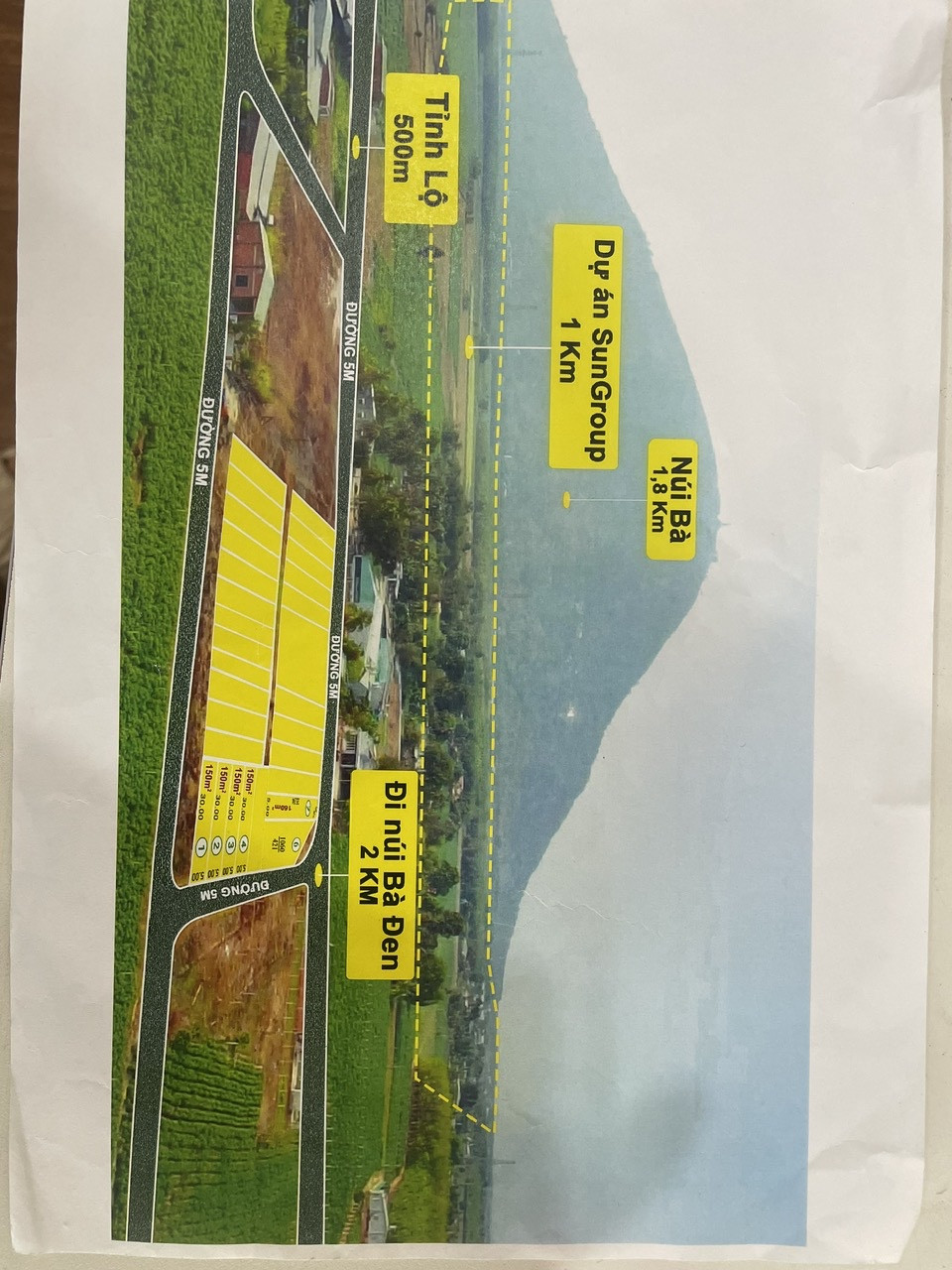 Bán đất 150m² full thổ cư ngang 5m giá 800 triệu tại Xã Dương Minh Châu