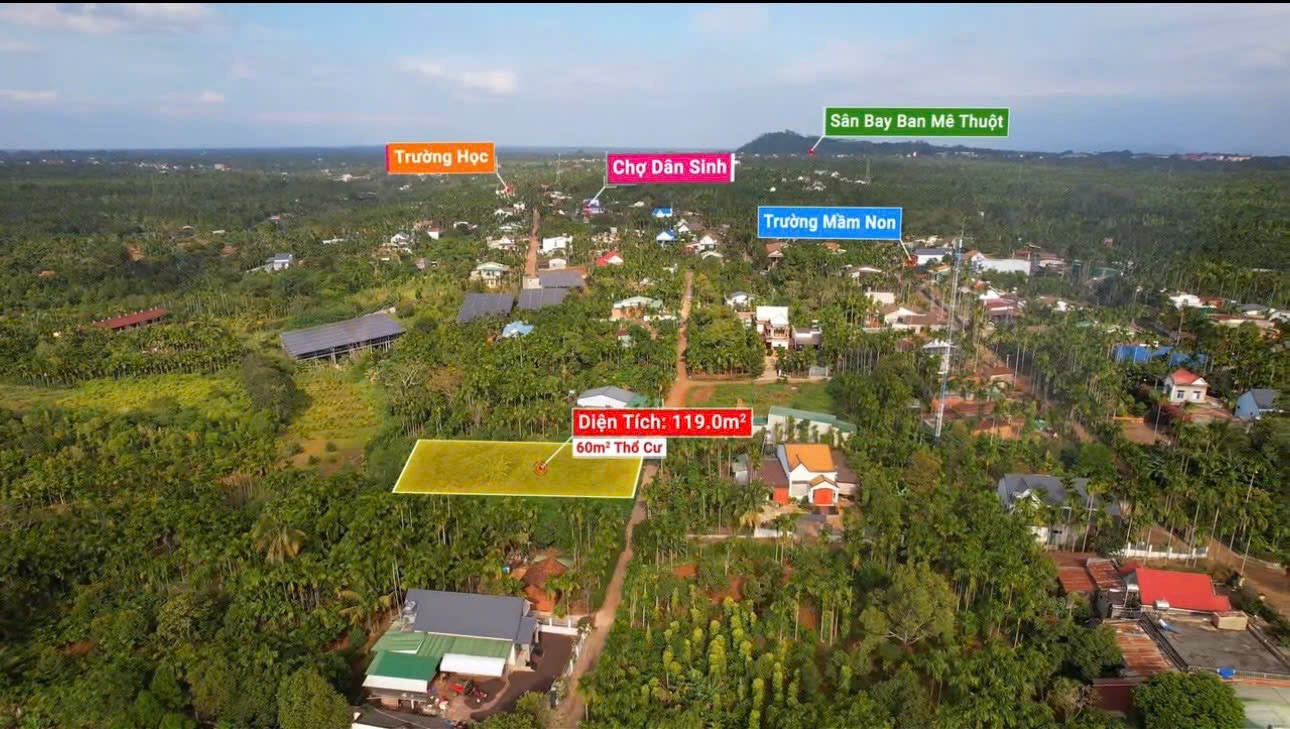 Chính chủ gửi bán lô liền kề giáp ranh
Hoà Thắng- BMT.