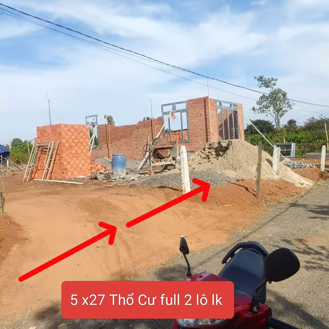 Bán đất 125m² có sẵn 60m² thổ cư ngang 5m giá 295 triệu tại Xã Ea Wer