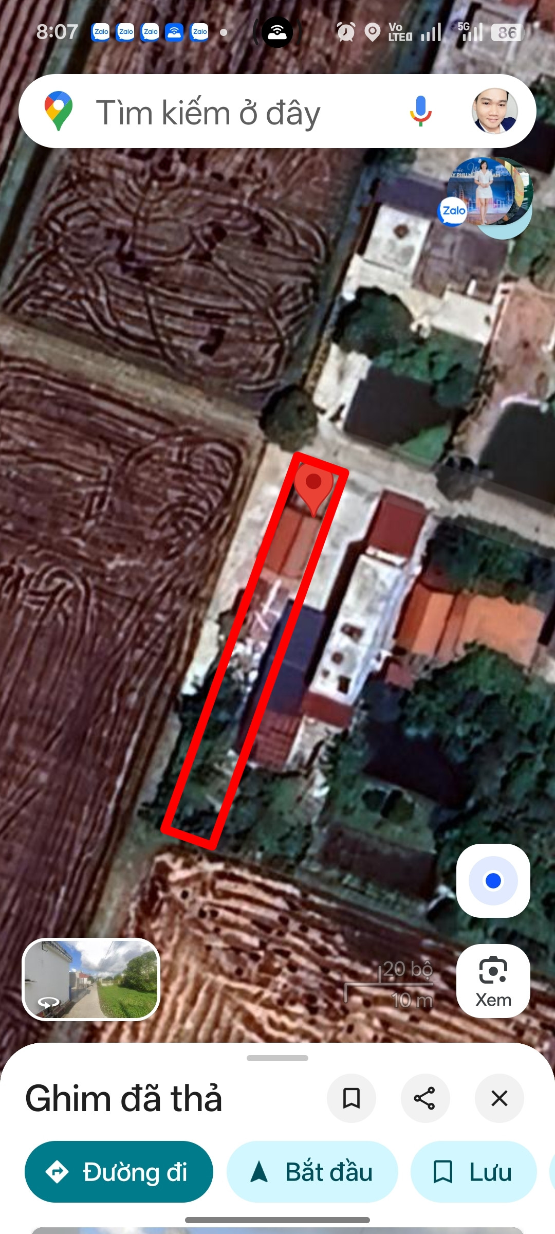 Bán đất 259m² ngang 6m giá 566 triệu Xã Giao Thủy.