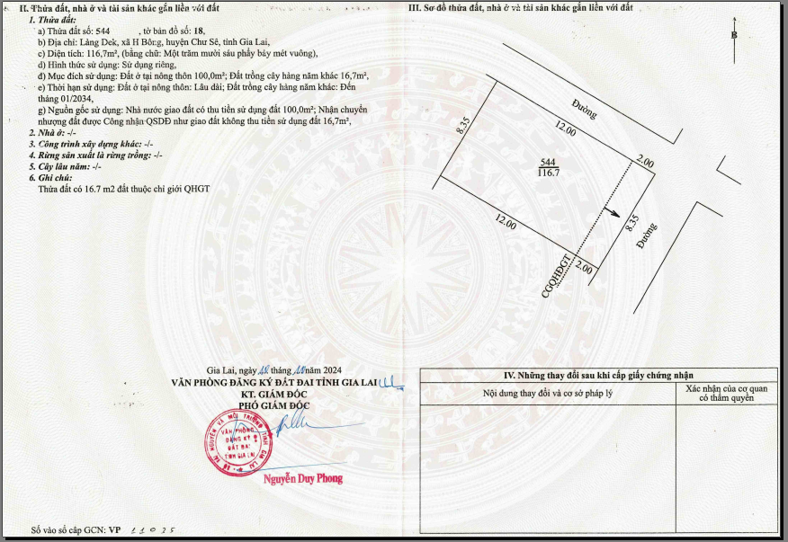 Gia đình cần bán đất vườn
