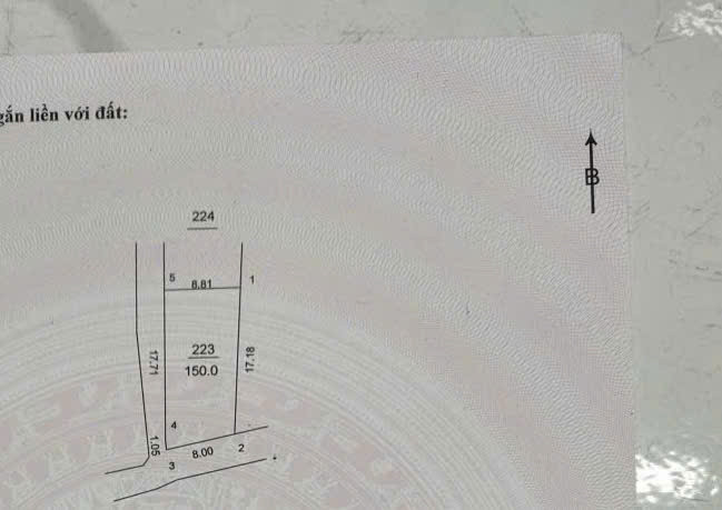 Bán đất f0 Hạ Bằng diện tích 140m full thổ cư giá 4 tỷ 9