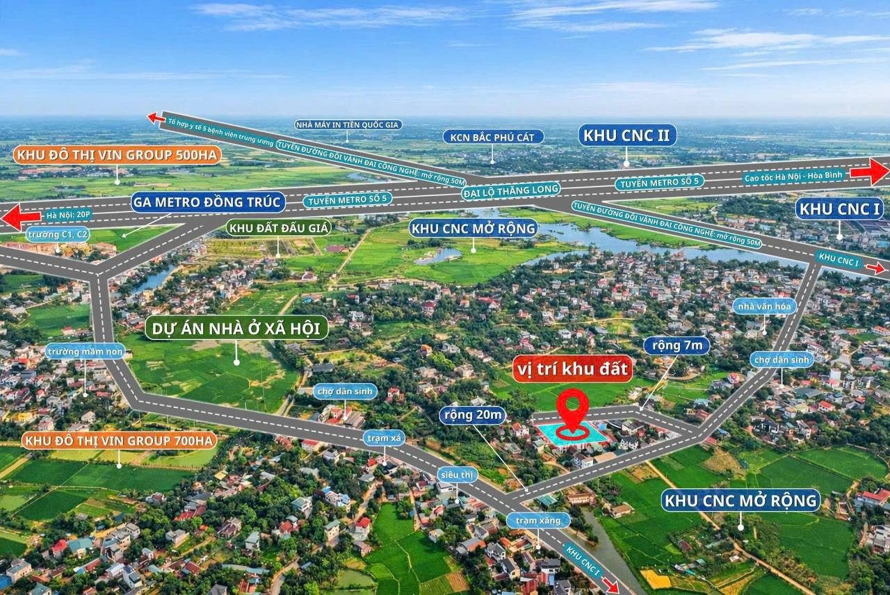 Bán Đất 99m2 Full Thổ Cư Giá 2.2 Tỷ - Xã Hạ Bằng Huyện Thạch Thất Hà Nội