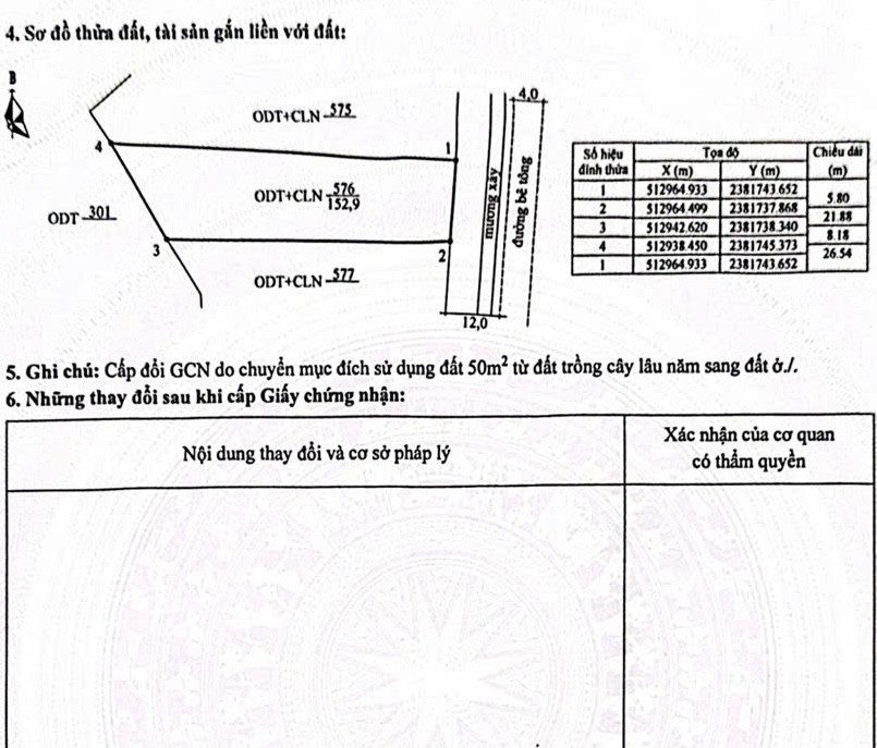 Bán đất 153.7m² có sẵn 130mm² thổ cư ngang 5,8m giá 1.1 tỷ tại Xã Hải Đông Thành phố Móng Cái