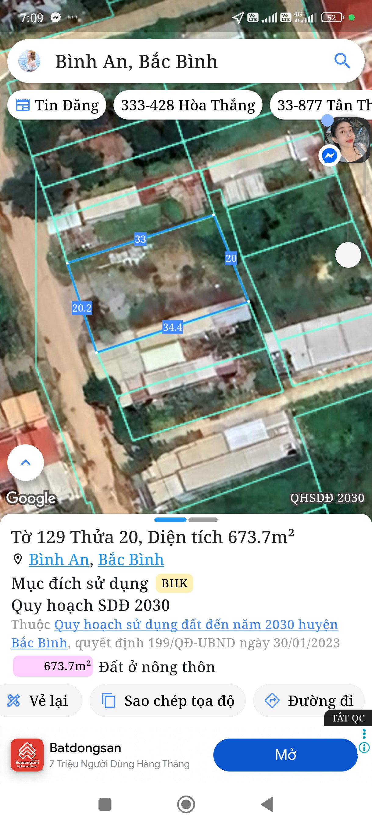 Bán đất 500m² full thổ cư ngang 20m giá 1.7 tỷ tại Xã Hải Ninh