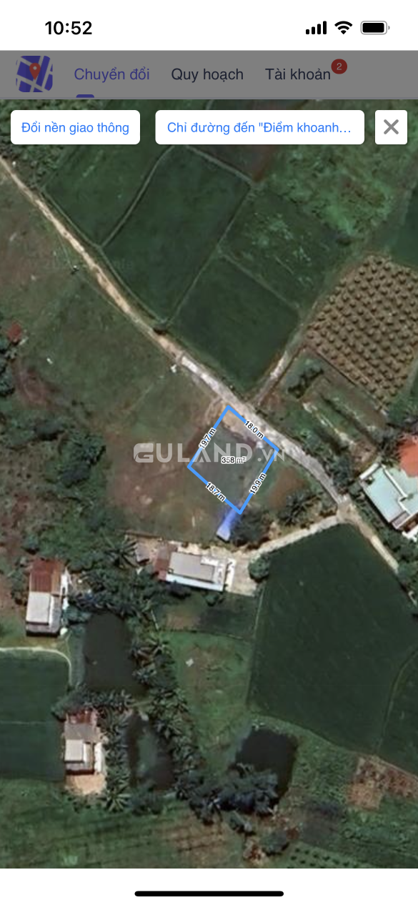 Bán 1000m2 có 350ONT - thích hợp làm nhà vườn - 1,5tỷ. LH: 0974090487