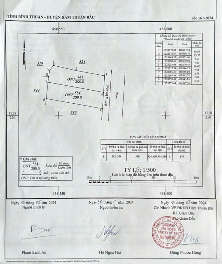Bán đất 400m² ngang 15m giá 650 triệu Xã Hàm Thuận Bắc