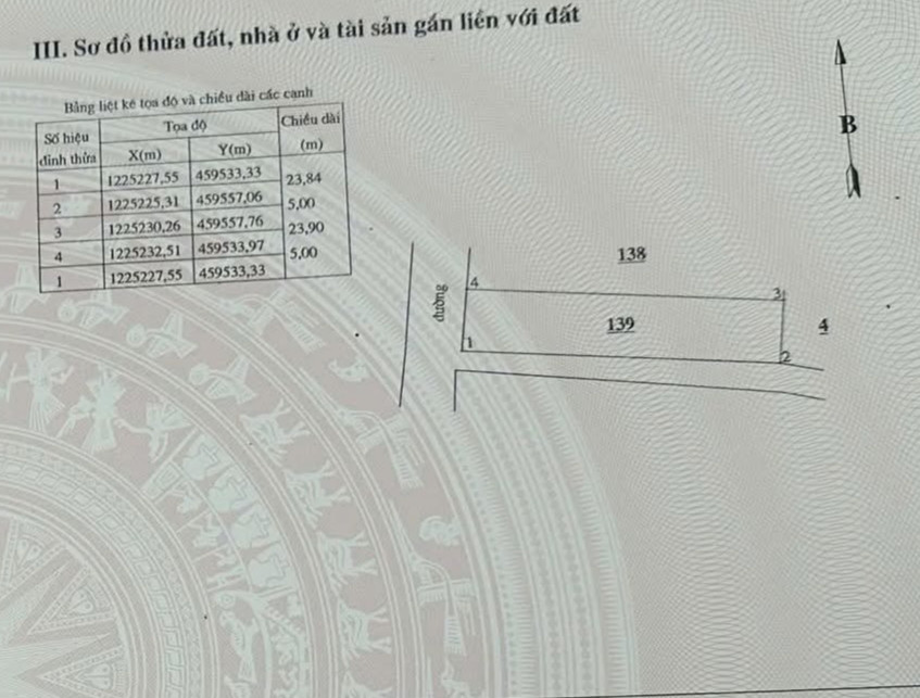 Bán đất 119m² full thổ cư ngang 5m giá 750 triệu tại Xã Hàm Thuận