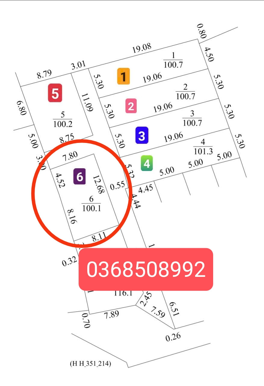 Bán đất 100m² ngang 7,8m giá 650 triệu Xã Hiệp Hòa