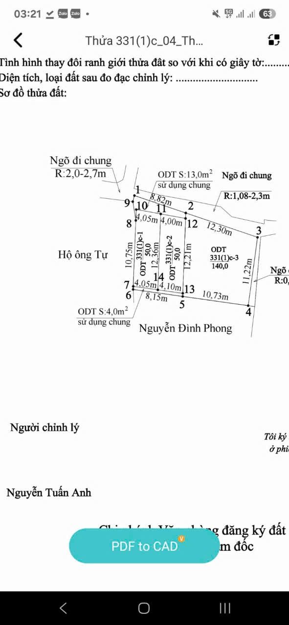 Bán 2 lô F0 Hoa Động diện tích 50 m ngõ ô tô cua quành tại đất .l/h:076.231.9990 e Thúy