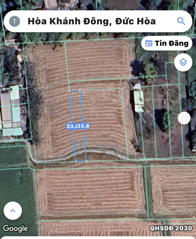 Bán đất 168.1m² ngang 5m giá 550 triệu Xã Hòa Khánh