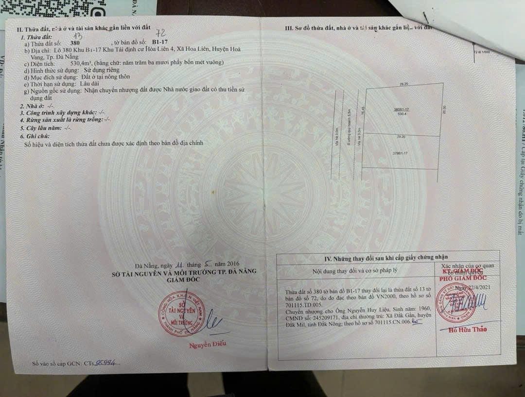📌📌📌LÀM VIỆC TRỰC TIẾP GIÁ TỐT !!! Bán đất TDC Hòa Liên 4, xã Hòa Liên