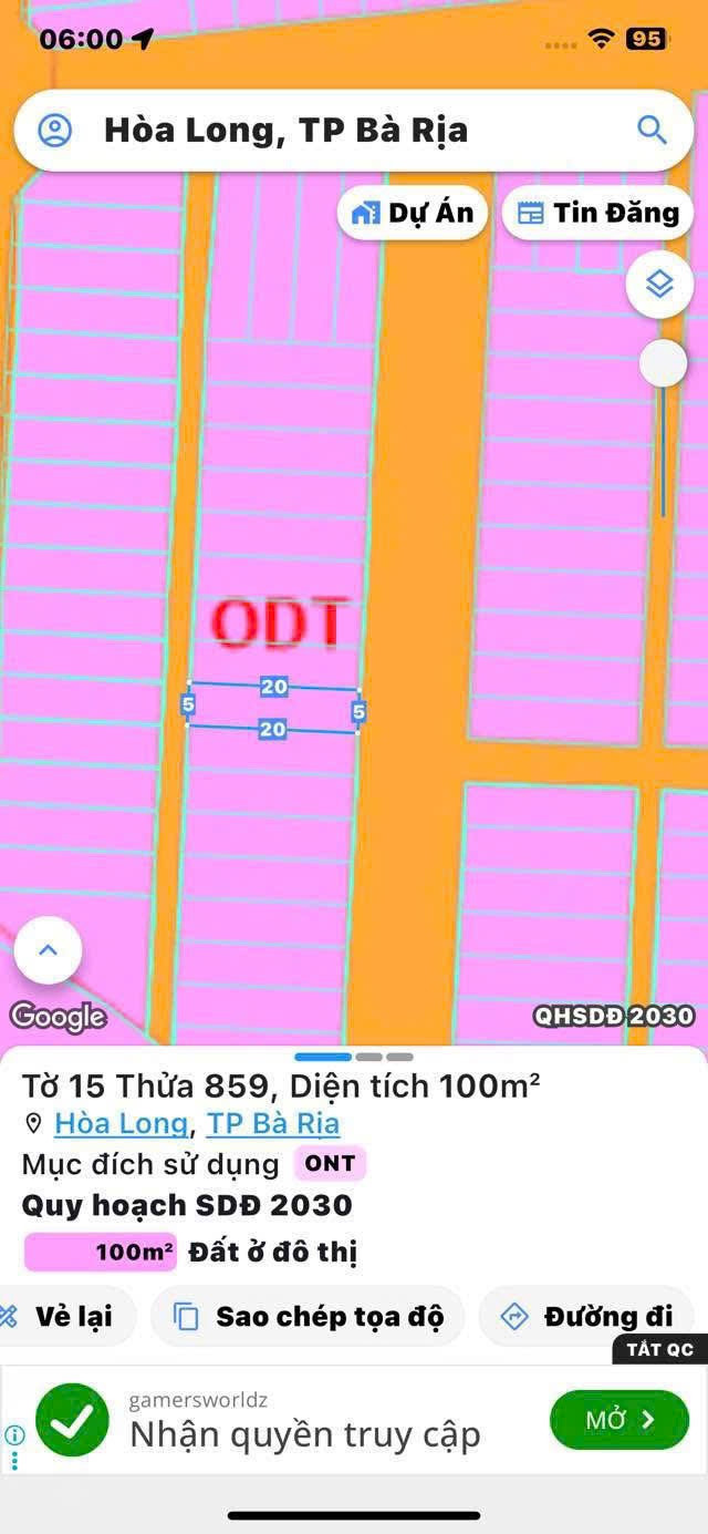 Lô Lan Anh 4 Hoà Long, gần chợ, bệnh viện, tiện ích xung quanh.