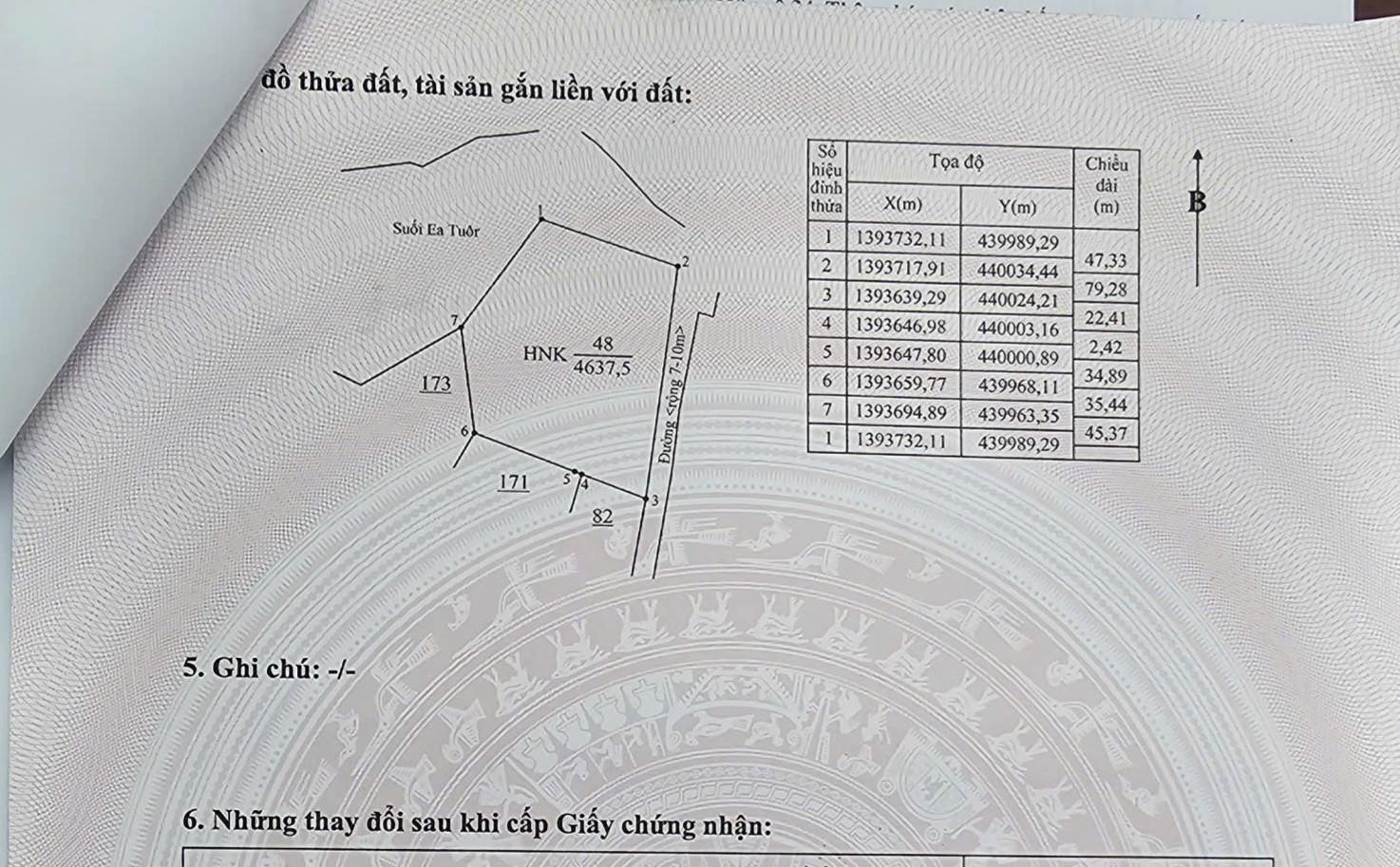 Bán đất 4637.5m² ngang 79m giá 3.95 tỷ tại Xã Hòa Phú
