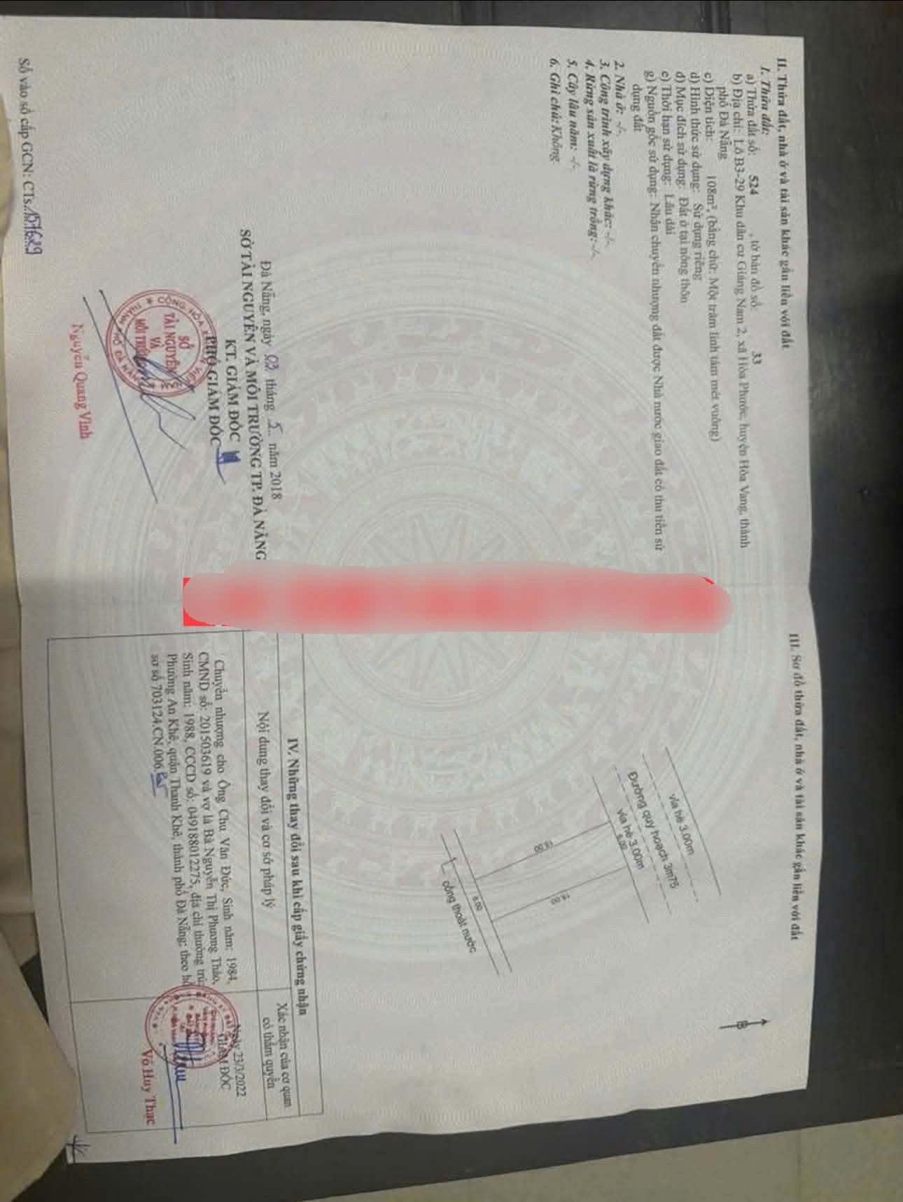 Bán đất TĐC Giáng Nam 2, Hòa Vang 📌📌📌LÀM VIỆC TRỰC TIẾP GIÁ TỐT !!!