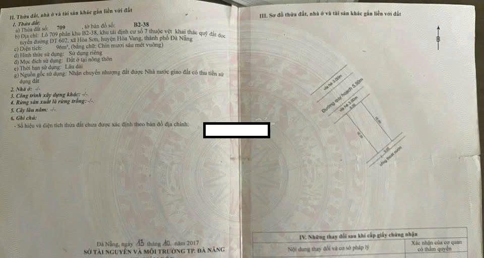 📌📌📌LÀM VIỆC TRỰC TIẾP GIÁ TỐT !!! Bán đất TDC xã Hòa Sơn, Hòa Vang