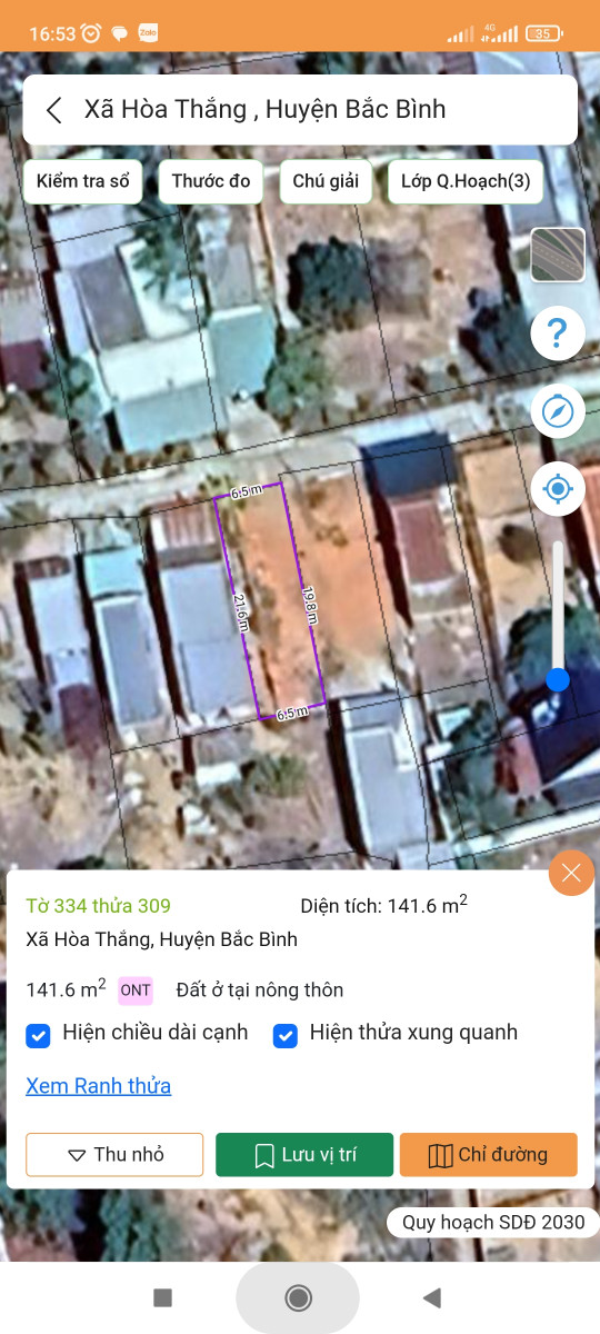 Bán đất 140m² full thổ cư ngang 5.5m giá 1.4 tỷ tại Xã Hòa Thắng Huyện Bắc Bình