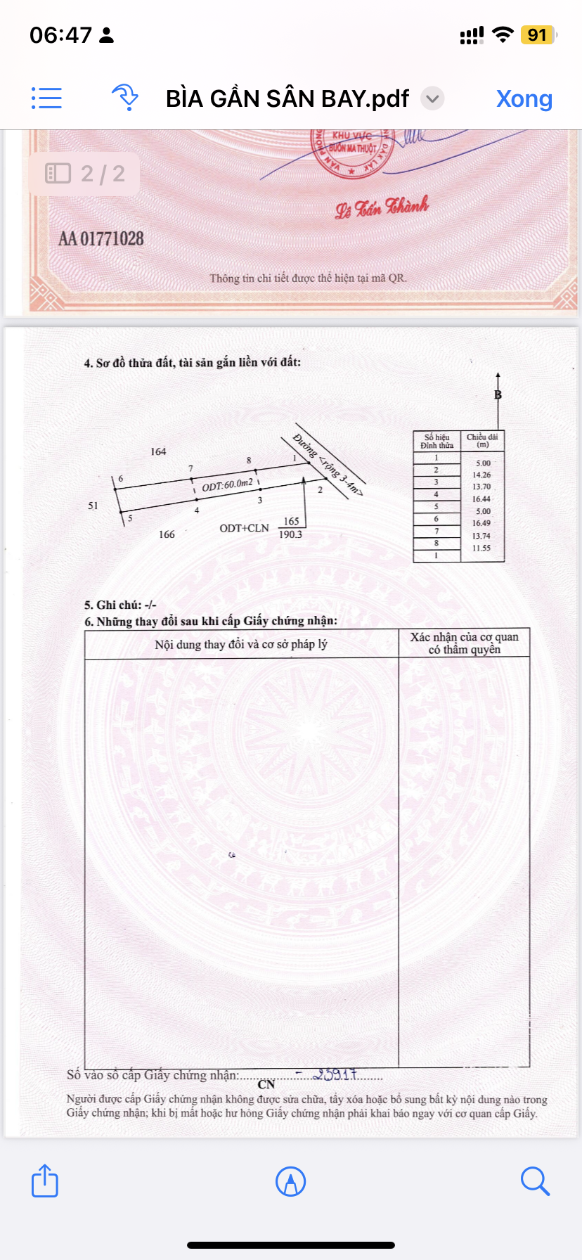 Hòa Thắng - P Tân Lập 5x40 tc60 giá 1 tỷ 650