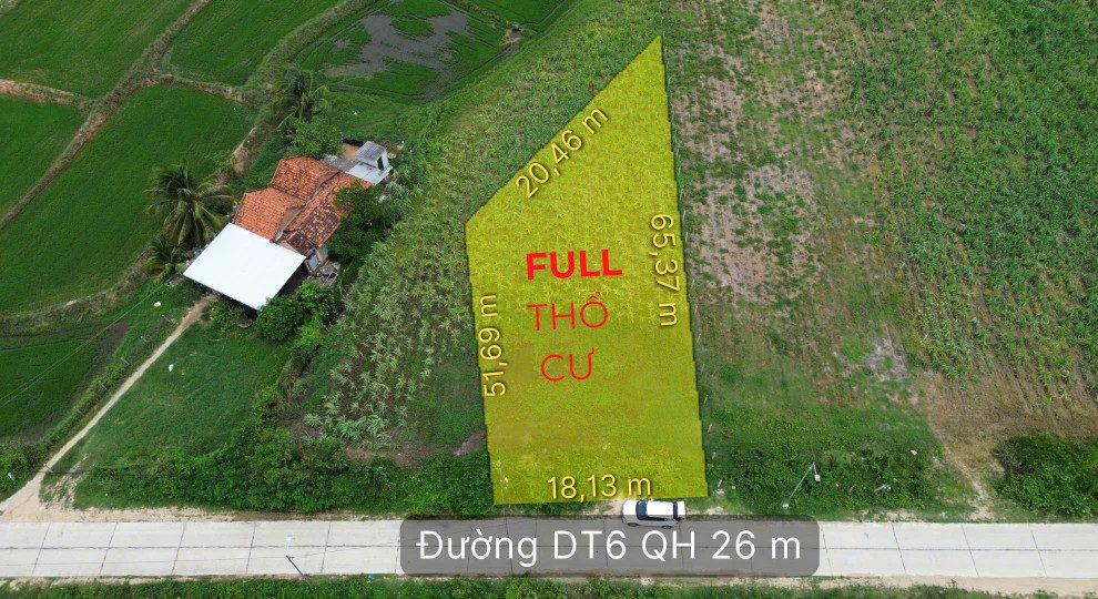 0763615365 Bán đất 1000m² ngang 18m giá 1.75 tỷ Xã Hòa Trí Z390