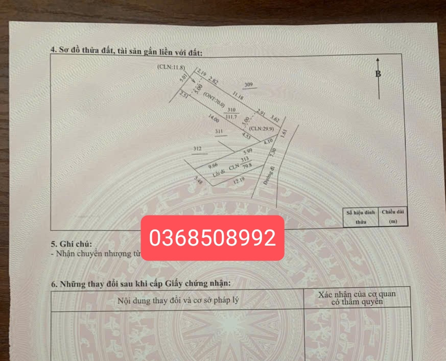 Bán đất 111m² ngang 5m giá 570 triệu Xã Hoàng Vân