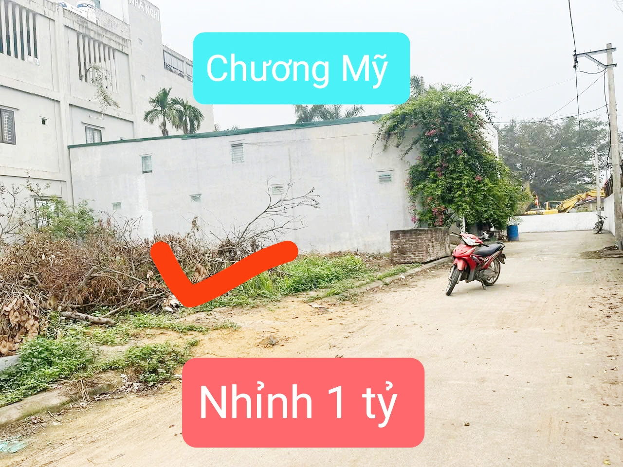 Bán đất Chương Mỹ giá 1 tỷ 6 sẵn sổ đỏ ô tô 85m2 Full thổ cư