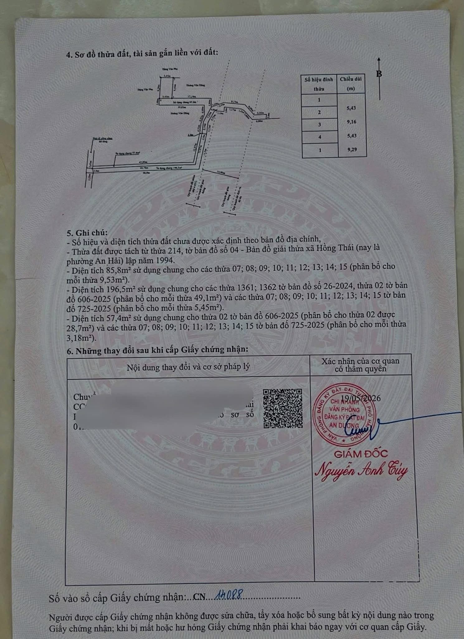 Bán đất 50m2 Hy Tái An Dương Hải Phòng