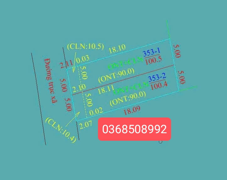 Bán đất 100m² ngang 5m giá 1.58 tỷ Xã Hợp Thịnh